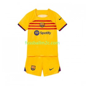 Fußballtrikots FC Barcelona Kinder Vierte Trikotsatz 2022-2023